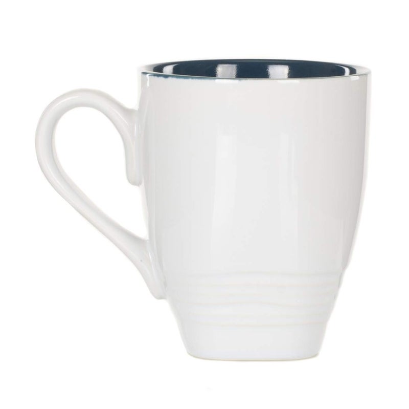 DEMDACO Dean Crouser Bluebird Watercolor Blue On White 16 Ounce Glossy Stoneware Mug With Handle - Image 2